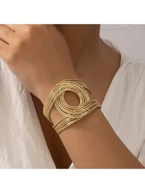 Twist Design Cuff Bangle